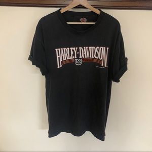 VINTAGE 1990 Harley tee, size 1x.